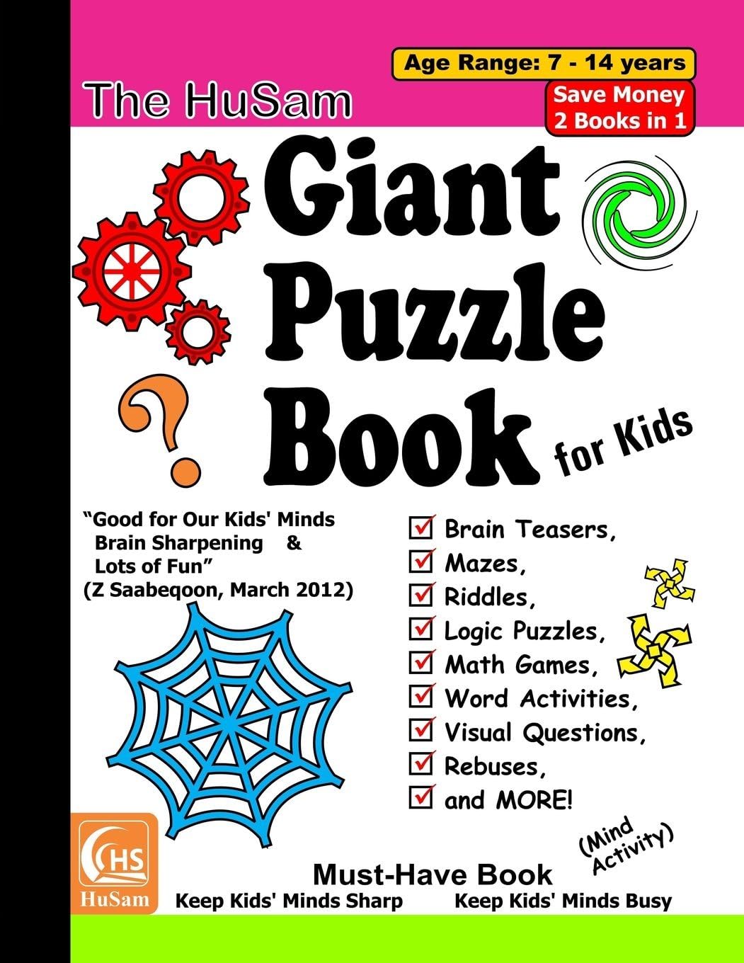 The HuSam Giant Puzzle Book for Kids