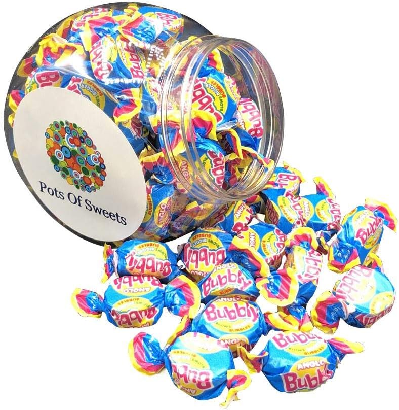 260g Jar of Anglo Bubbly Bubblegum Sweets