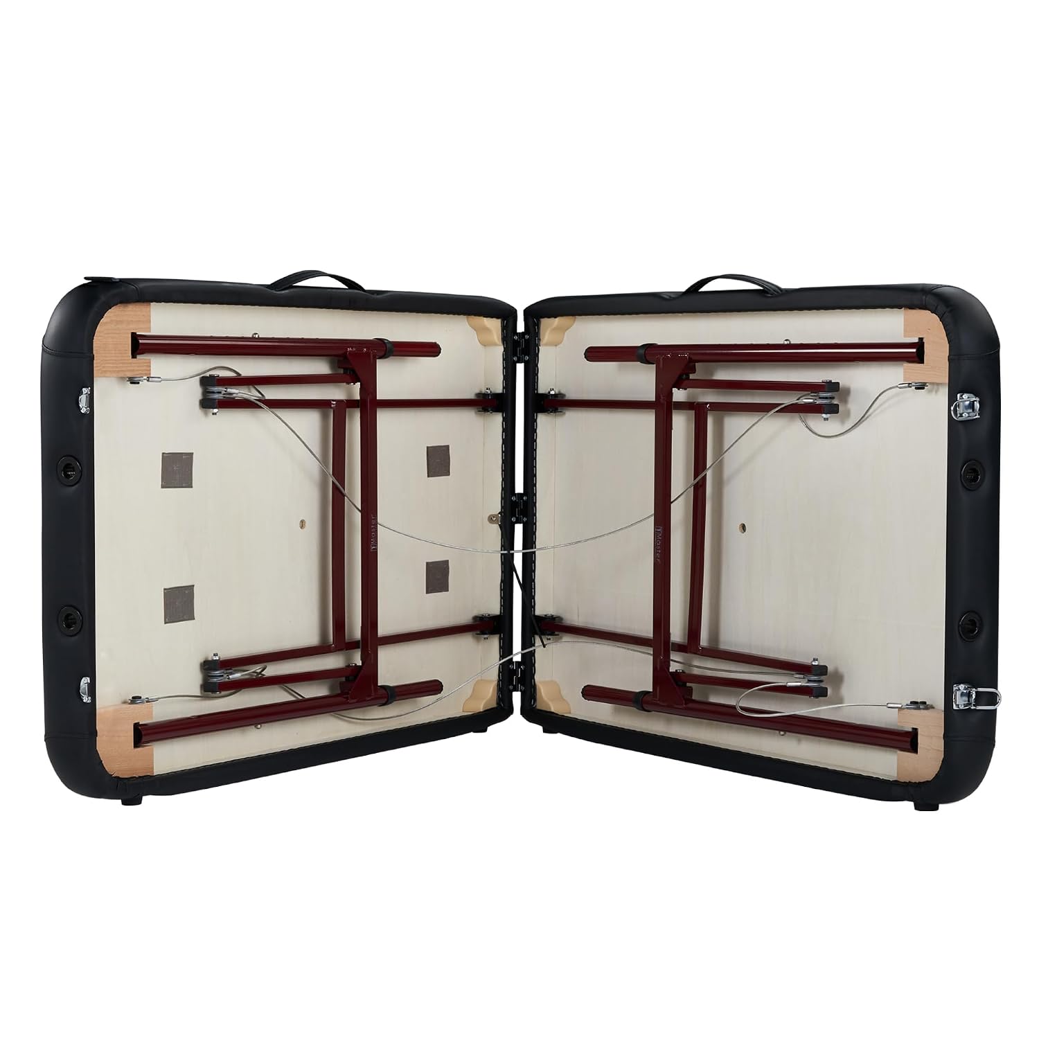 Master Massage Zephyr Lightweight Portable Massage Table Package- Tattoo Table- Spa Bed (Black, Maroon)