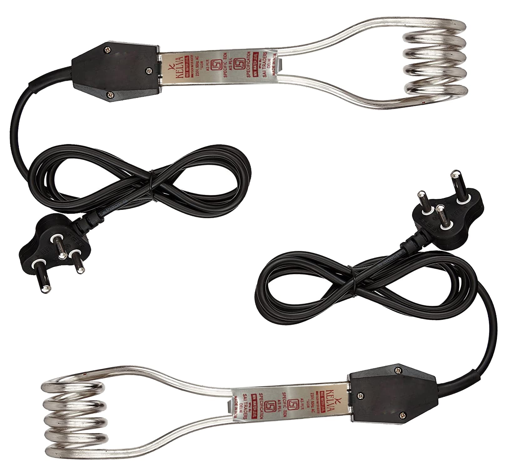 KADAM Immersion Rod Water Heater 1500 Watts, Pack of 2 Water Heater, Bucket  Water Heater, Winter Water Heater, Pani Garam karne ka rod heater Color  Black and Crome : Amazon.in: Home u0026 Kitchen