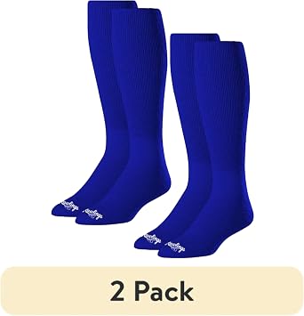Rawlings | 2 Pair | Athletic Socks | Baseball/Softball | Multiple Sizes/Colors