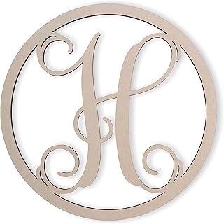 Jess and Jessica Wooden Letters Cursive Wood Letter for Wall DÃ©cor Â– Various Sizes Â– Premium Quality & Durable Â– Smooth Laser Cut Â– Unfinished Design Â– Ideal for Wall, Nursery & Crib, DIY Crafts