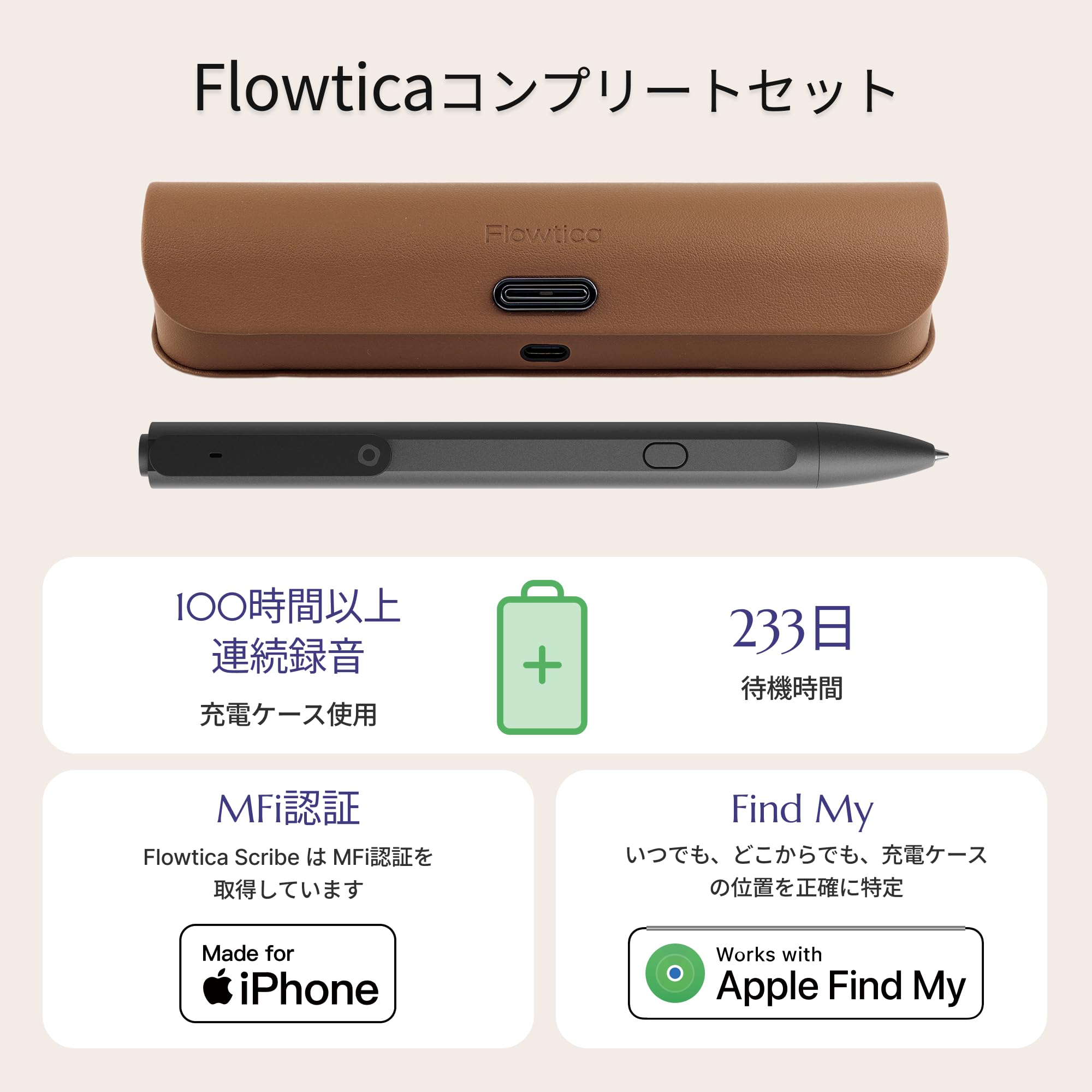 Amazon.co.jp: Flowtica AIボイスレコーダー 次世代AI搭載ペン ペン型