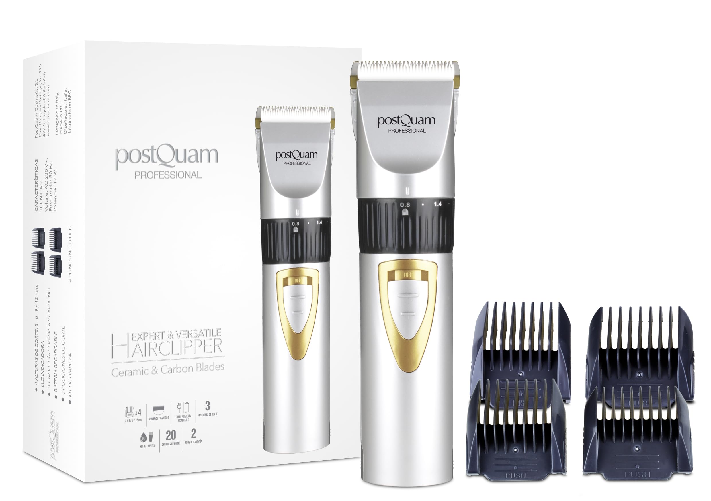 POSTQUAM PQPAE6001 CORTAPELO AIRCLIPPER, Xpert & Versatile Hair Clipper
