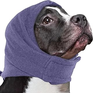 IECOii Hunde-Ohrenschutz Snood gegen Lärm und Angst, Hunde-Ohrenschutz für Bad, Trocknen und Pflege, Hunde Katzen beruhigende Haube, Hunde-Ohrenschützer für Feuerwerk, Haustier Hals- und Ohrenwärmer