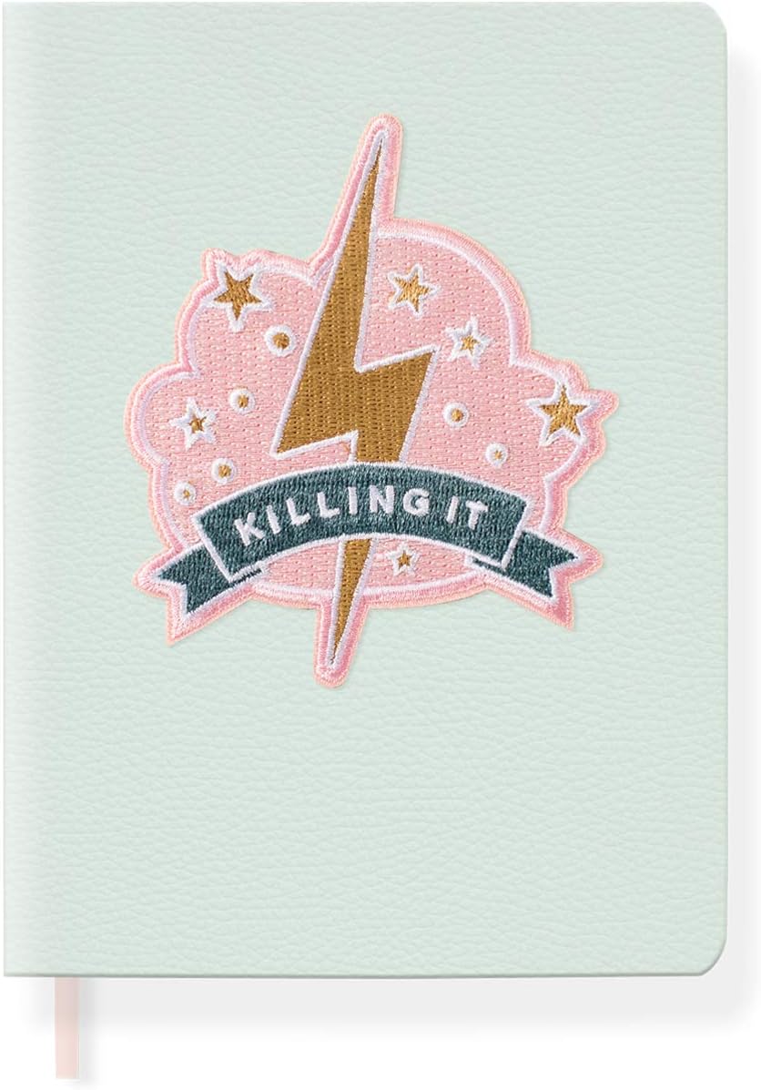 Fringe Vegan Leather Journals with Embroidered Patches