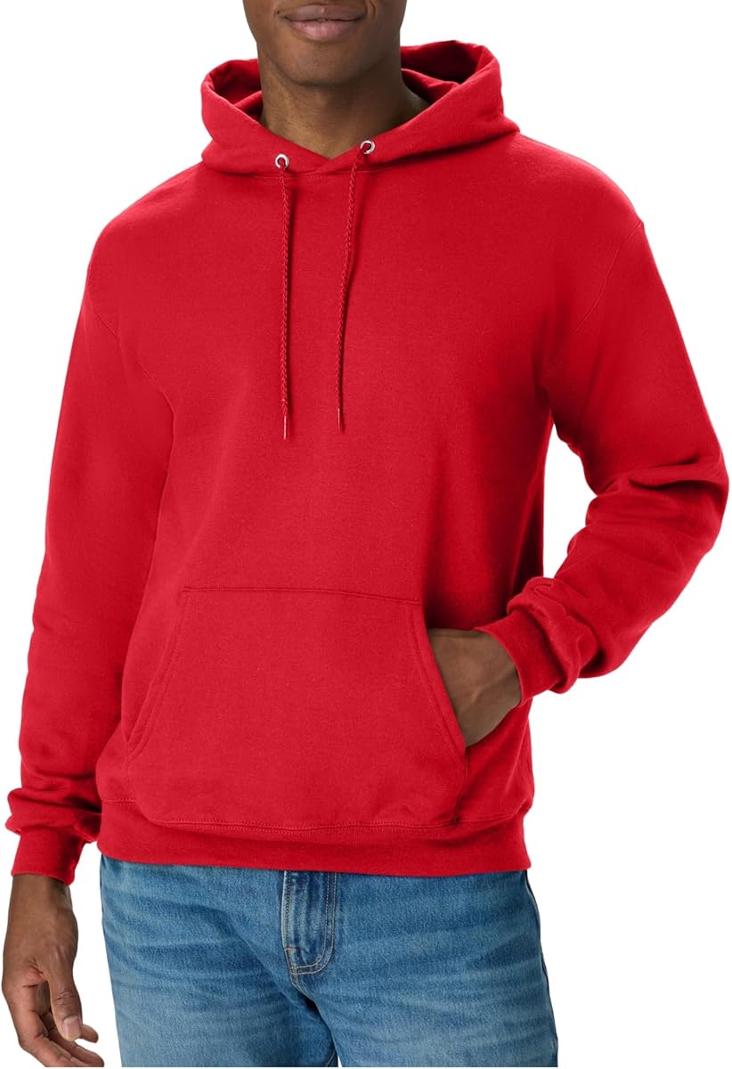 Men's Hoodie - EcoSmart Fleece Hooded Sweatshirt for Men & Women - Midweight Fleece - Big & Tall Available