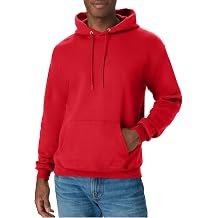 Hanes Mens Hoodie - EcoSmart Fleece Hooded Sweatshirt for Men & Women - Midweight Fleece - Big & Tall Available
