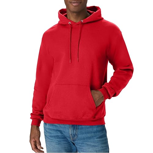 Hanes Men's EcoSmart Hoodie, Midweight Fleece, Pullover Hooded Sweatshirt