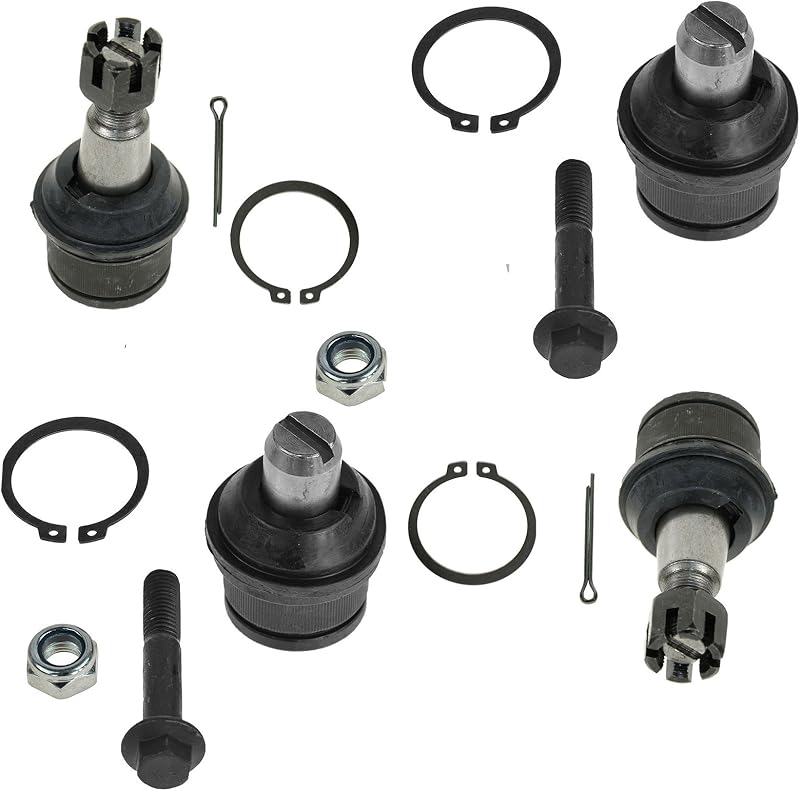 Kit de 4 juntas esféricas dianteiras TRQ para Ford E150, E250, E350 e E450