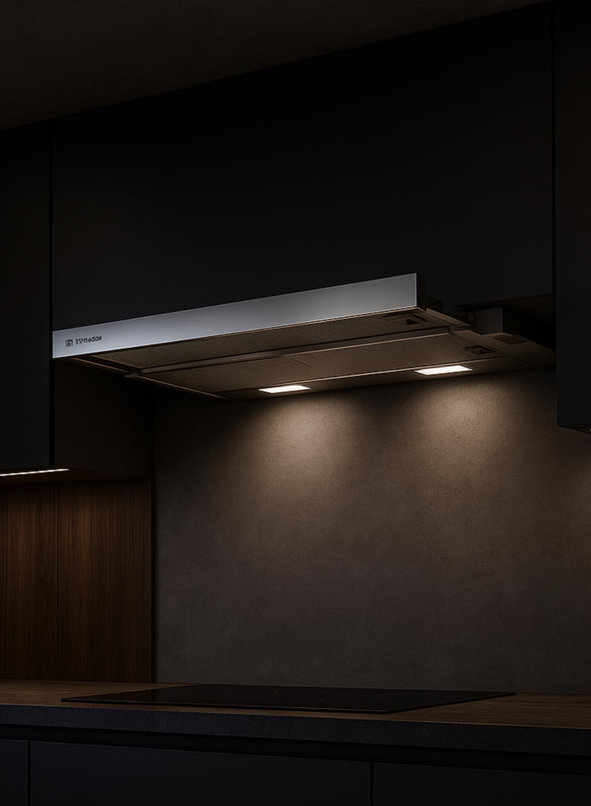 FABER FLEXA HIP AM/X A60 - Cappa Aspirante 60 cm Sottopensile da Cucina Estraibile con Illuminazione a Led e Funzione Ricircolo con il Filtro per Cappe a Carboni Attivi
