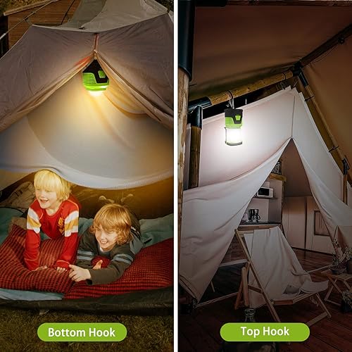 Miniatura 6 de Tekstap Linterna LED de camping recargable 1000 lúmenes 4 modos de luz linterna recargable impermeable IP54 banco de energía de 5000 mAh luz de