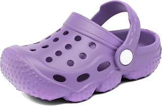 Kids Girls Boys Clogs Garden Shoes Toddler Slides Sandals Children Water Shower Beach Pool Slippers Indoor Outdoor