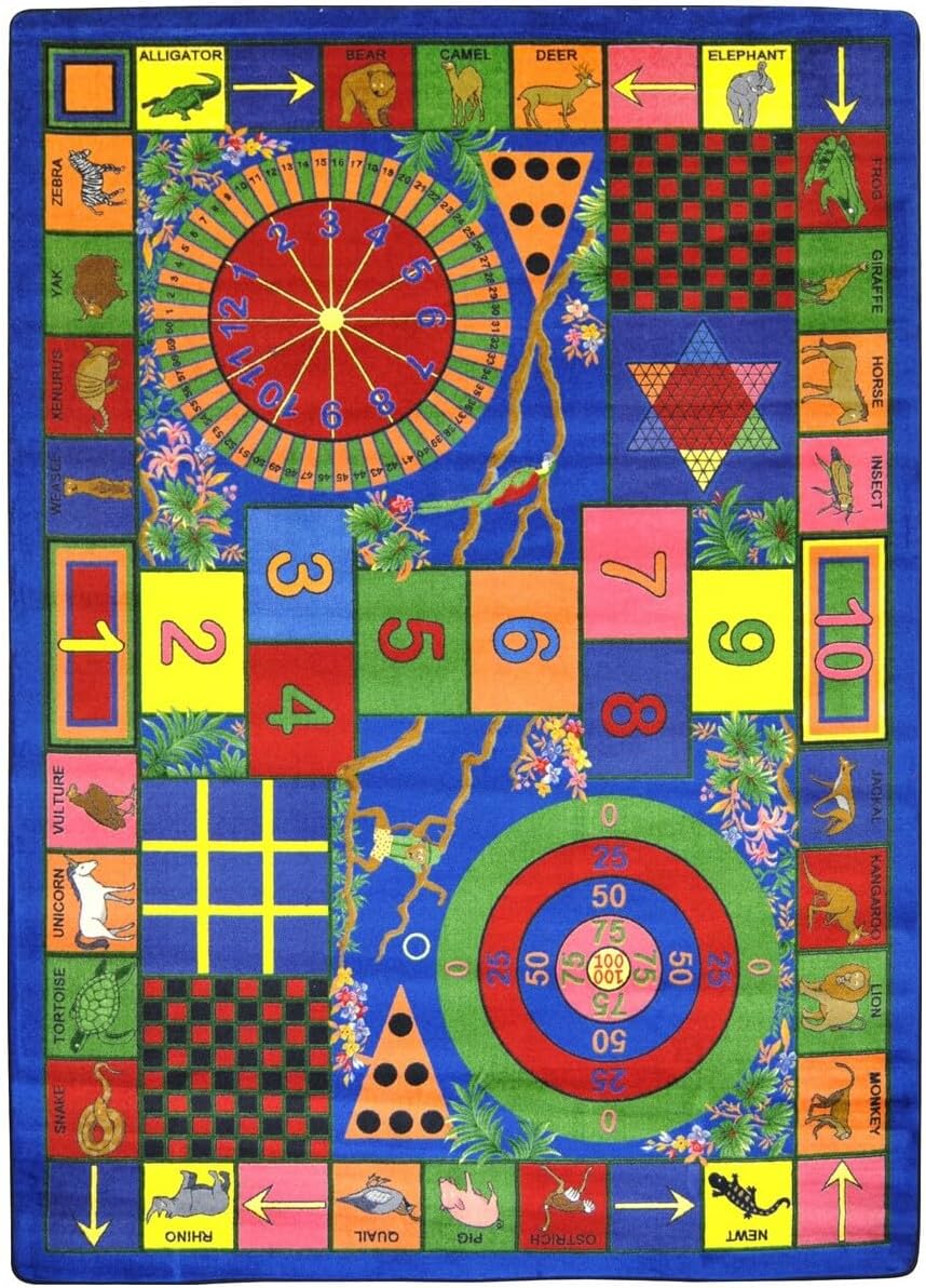 Joy Carpets Teacher's Pet Rug, Multi, 7'8" x 10'9"