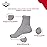 Diabetic Ankle Socks, Non-Binding Circulatory Doctor Approved Cushion Cotton Quarter Socks for Mens Womens (3 Pack Grey, Big & Tall Men\'s 13-15 Shoe Size 9-14)