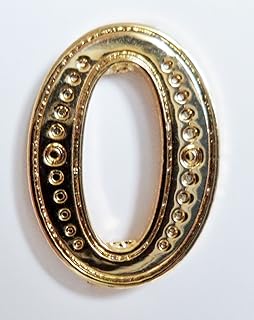 Number 0 Gilded Orange Order Collarette Character - W062/G