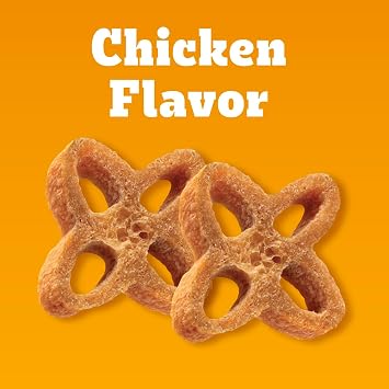 Pedigree Dentastix Chewy Chunx Large Dental Dog Treats, Chicken, 13.5 oz | Chewy texture reduces plaque, cleans teeth & supports gum health, no added sugar, low fat under 25 calories per treat