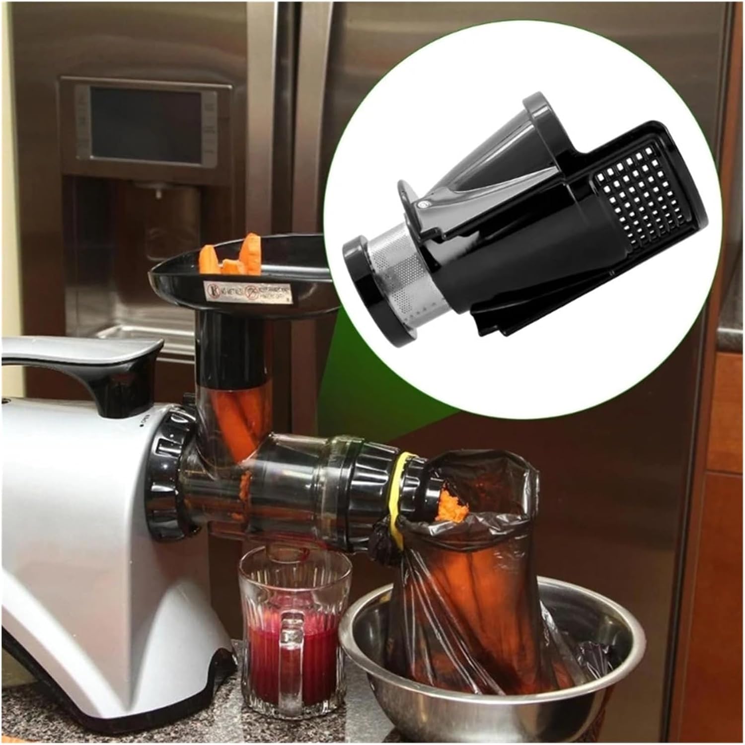 Juicer Juicing Screen Compatible for OMG 8003 8004 8006 Juice Extraction Screen, Juice Mesh, Juice Filtration Screen, Horizontal Juice Machine, Slow Squeezer Accessories