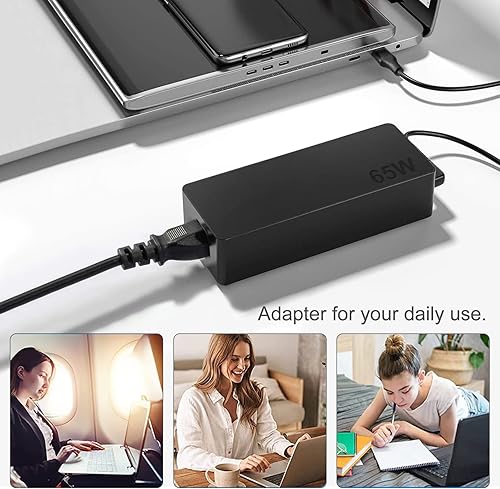 Miniatura 8 de Cargador USB C de 65 W compatible con Lenovo ThinkpadYogaChromebook Laptop Computer 65W 45W USB C Adaptador de corriente rápida