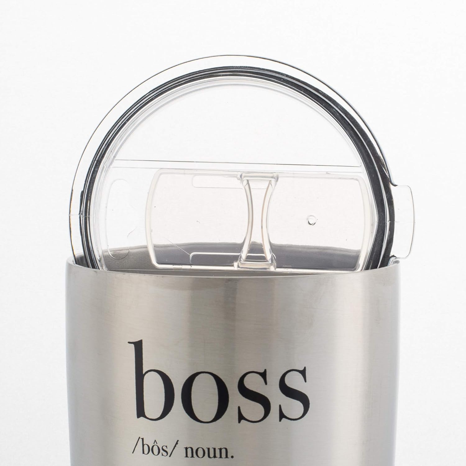 Elanze Designs Boss Definition Jumbo 30 Ounce Stainless Steel Travel Mug with Lid