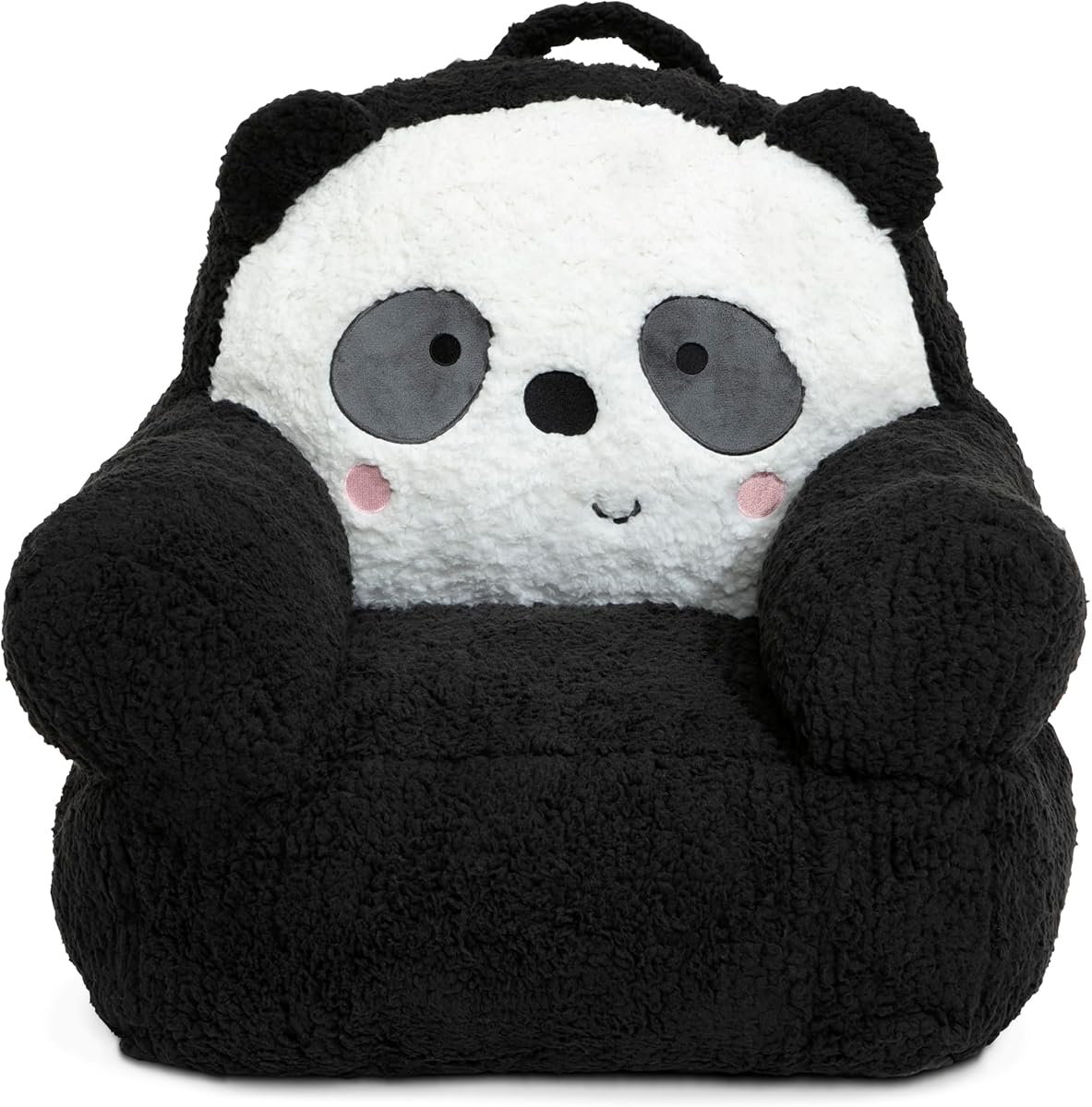 Delta Children Panda Cozee Buddy Silla, Negro/Blanco