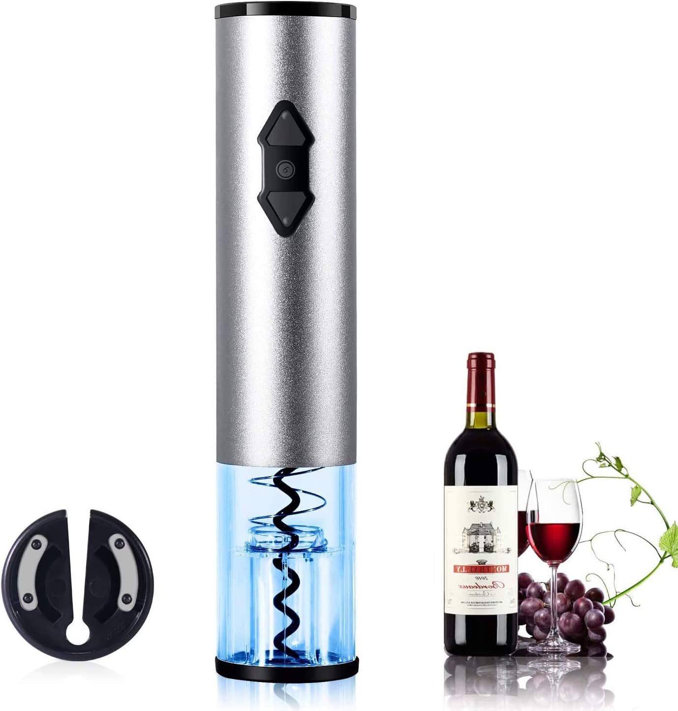 Kavydens Electric Wine Opener, Cordless Wine Bottle Opener
