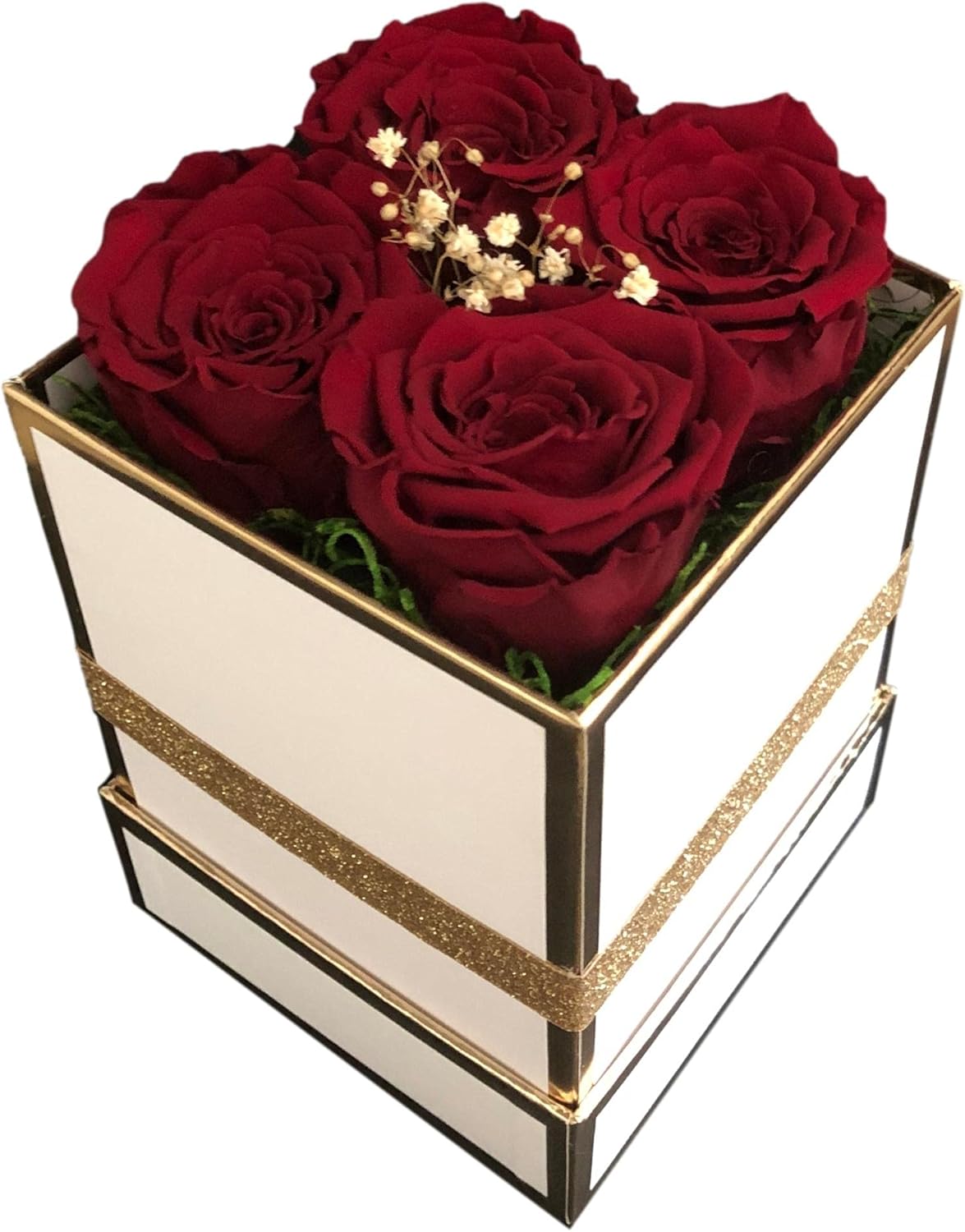Natural Real Preserved Flower Roses in a box that can last up to 3 years with proper care Gift