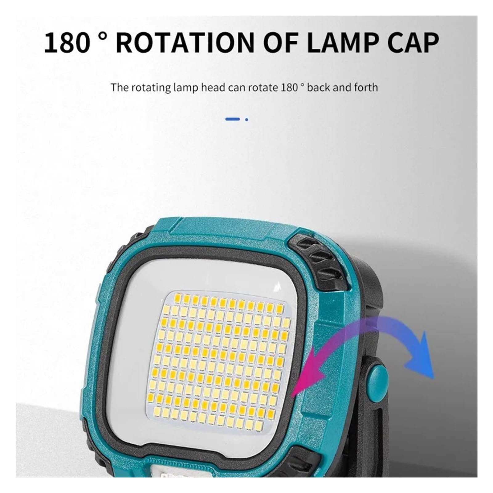 Linterna LED Portátil Con Luz Potente For Exteriores, Camping, Pesca, Emergencia, Lámpara De Trabajo Magnética Recargable Brillo Ultra Alto(W892-3)