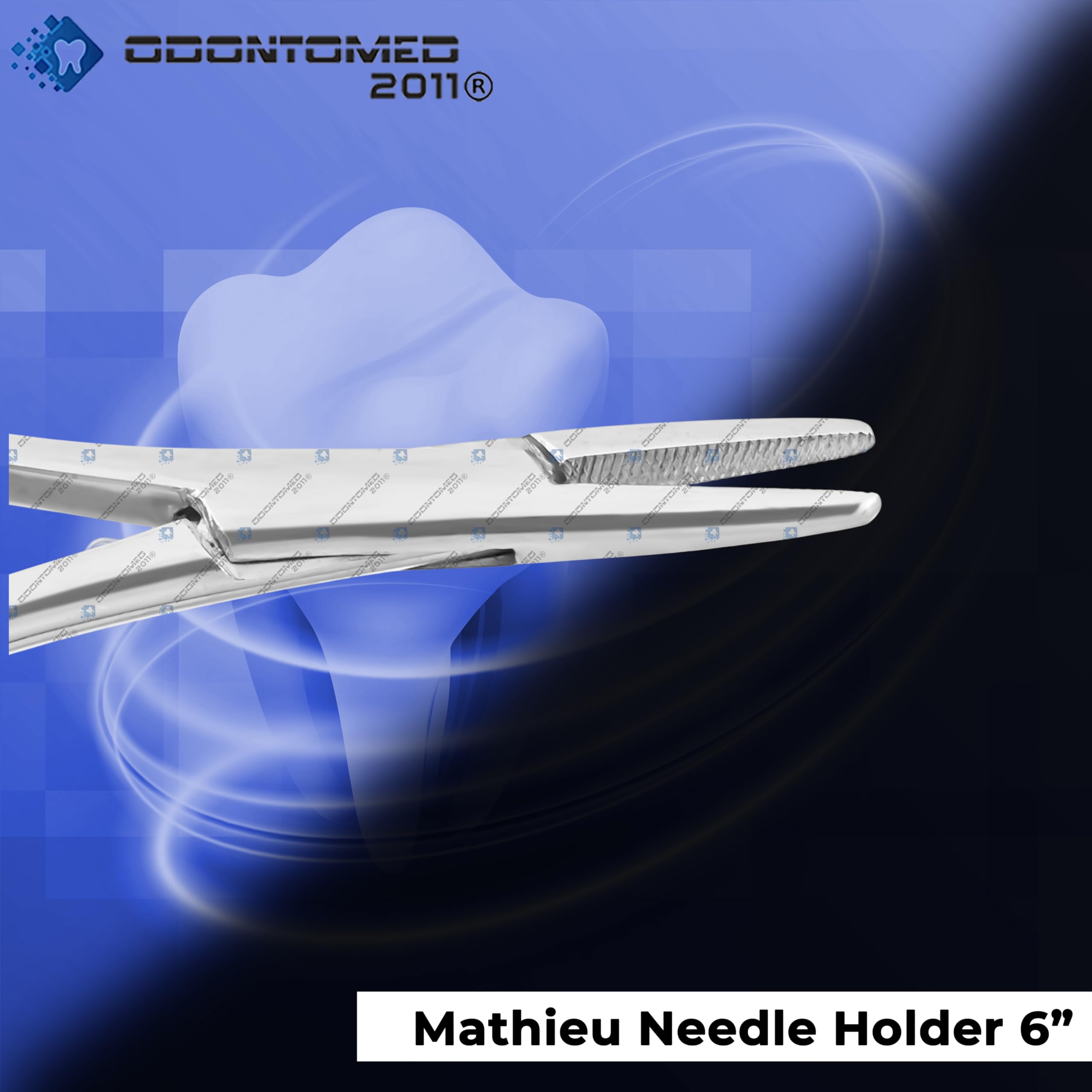 Mathieu Ligature Elastische Platzierzange 15,2 cm Nadelhalter Edelstahl