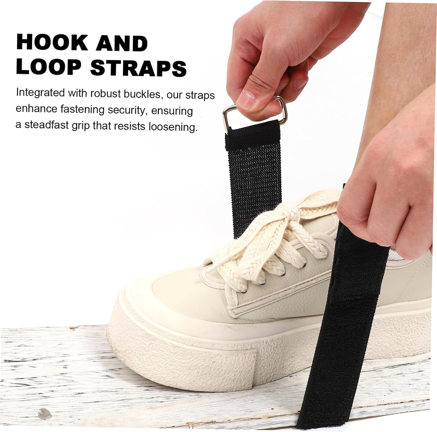 VICASKY Heavy Duty Hook and Loop Fastening Straps Stretchable Cinch Straps for Home Organization Cable