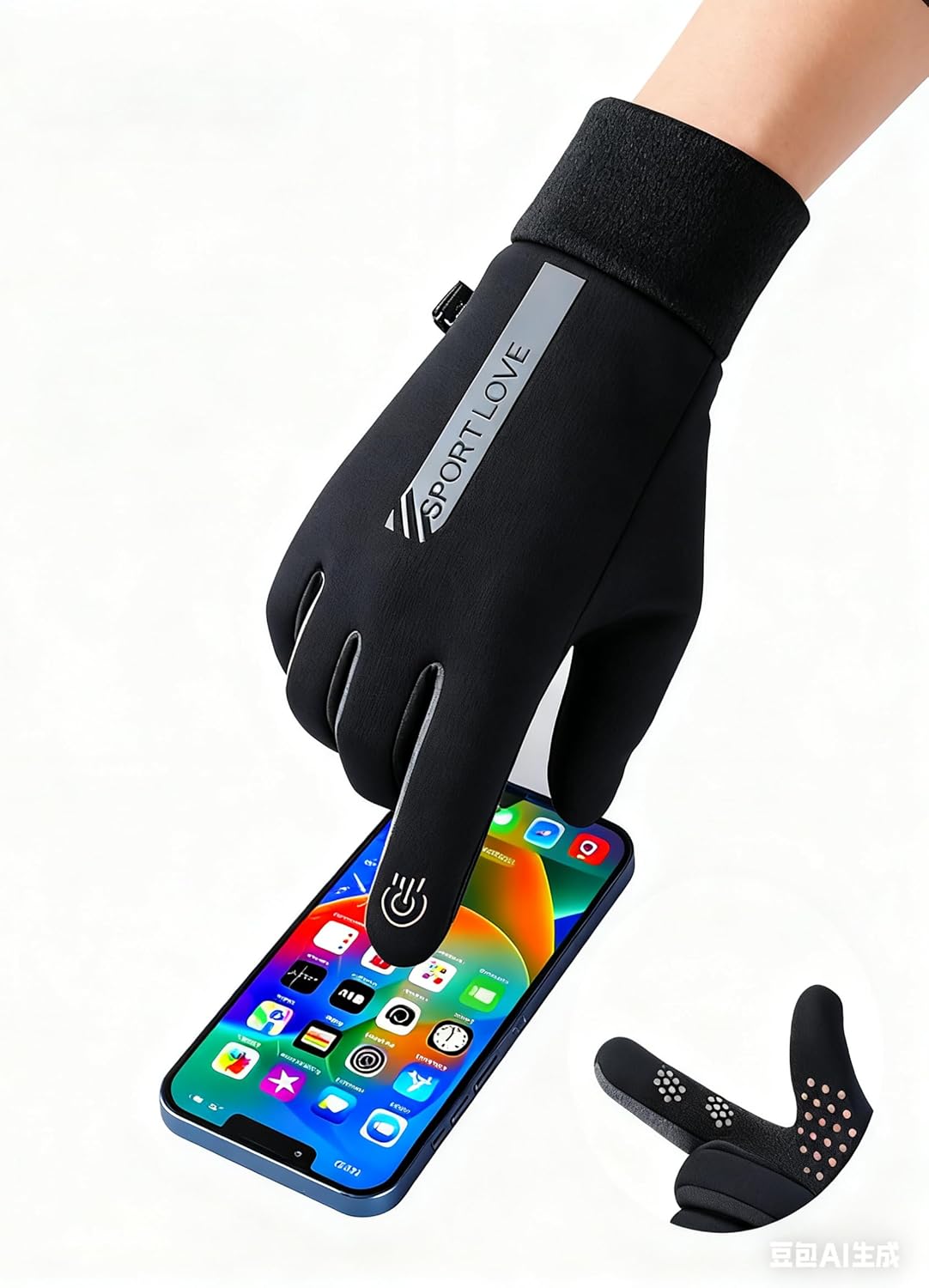 Women Polar Fleece Lining Running Cycling Driving Gloves -Touchscreen Non-Slip Waterproof in Winter Cold Weather - Image 5