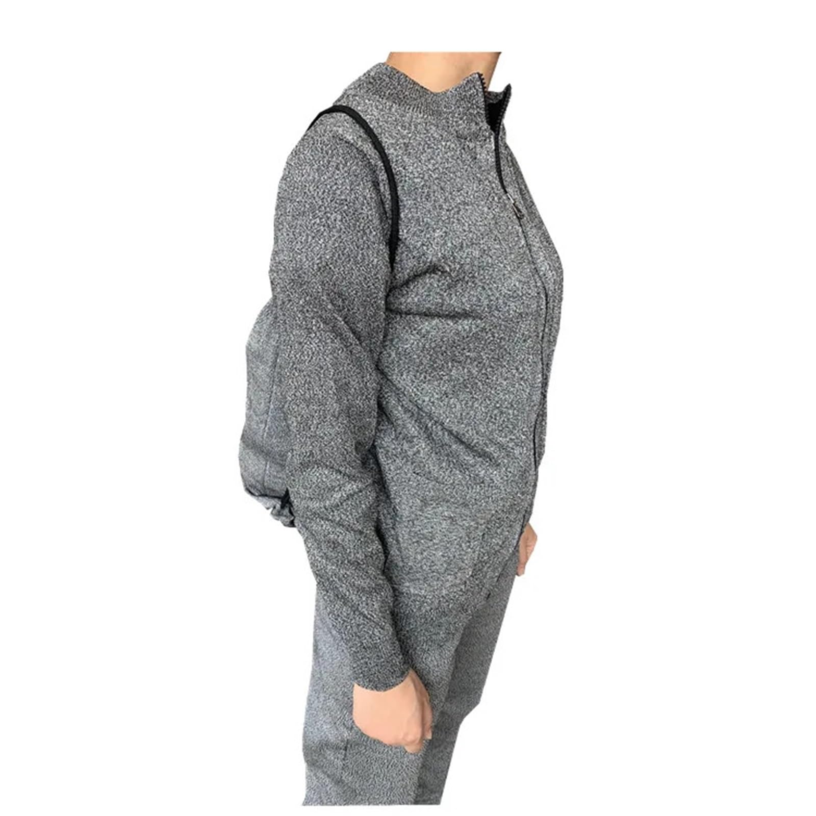 Guantes Anticortes, Chaqueta deportiva con cremallera, good for actividades al aire libre. Ropa protectora anticorte, ligera y moderna, fabricada en polietileno. | Medium