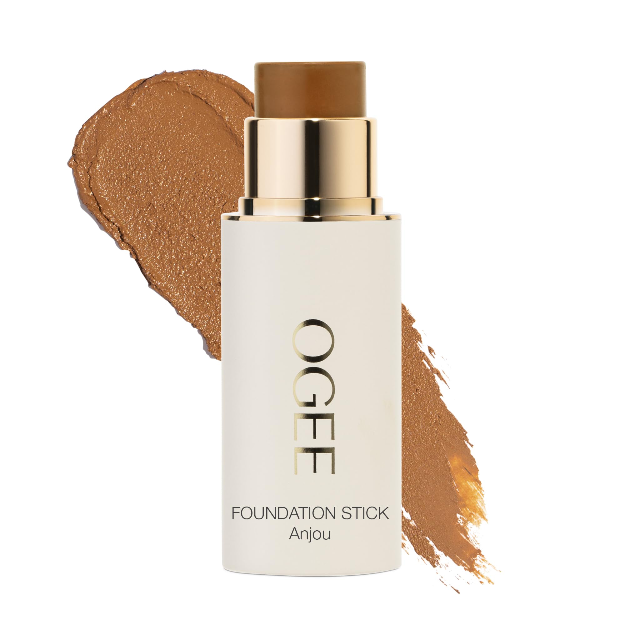 OgeeSculpted Complexion Foundation Stick (Anjou 11.5N - Deep Beige, Golden Undertones) Full Coverage Foundation Makeup - Instantly Balance & Even Complexion - 70% Organic Ingredients