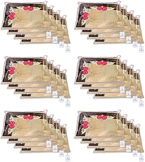 Non Woven Single Packing Saree Cover 24 Pcs Set (Ivory),Ctknew122