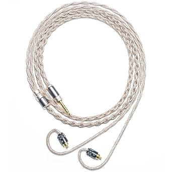 6N Single Crystal Copper IEM Cable for Sony IER-M7 IER-M9 IER-Z1R 4.4mm Balanced Hi-Fi Earphone Audio Upgrade Cable 4.4mm Plug