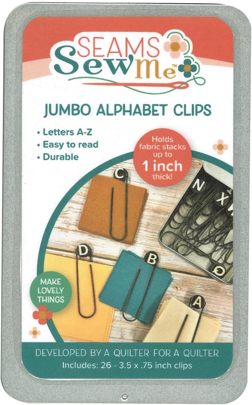 Belle Brunner Jumbo Alphabet Clips by Seams Sew Me
