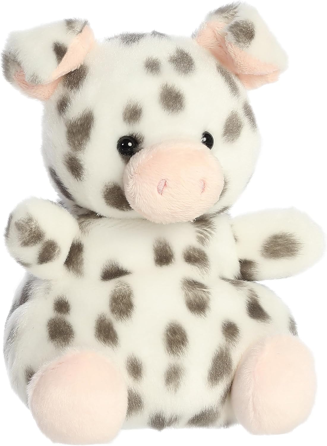 Aurora® Adorable Palm Pals™ Party Sized Piggles Spotted Piglet™ Stuffed Animal - Fun Collectible Plush for Kids and Adult Collectors - Perfect for Decorating Rooms and Birthday Gifts - Gray 8 Inches