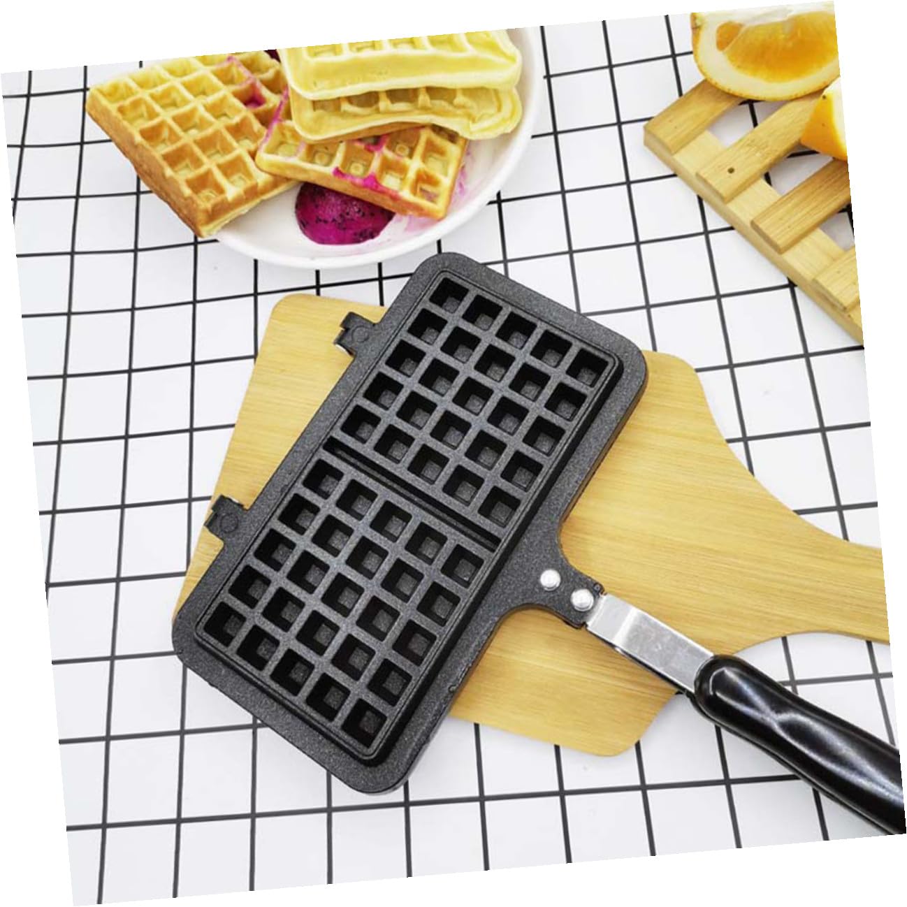 SOIMISS Molde Creativo para Gofres y Bizcochos Antiadherente Herramienta Ligera y Reutilizable para Horno para Cocina Doméstica y Horneado DIY