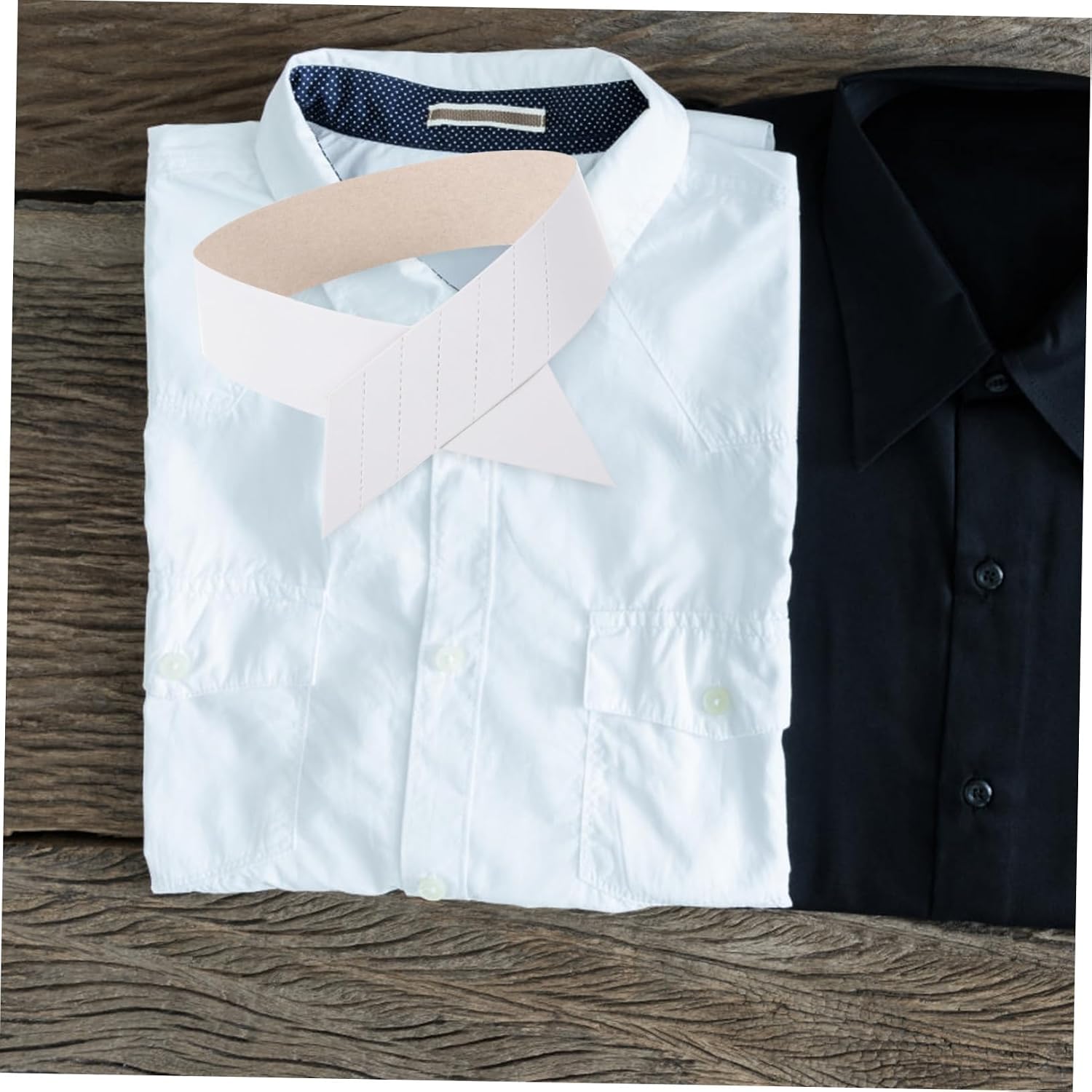 100Pcs Paper Shirt Collar Support Stays Collar Fixing Supplies for Men Dress Shirts Durable Practical Collar Stays for Enhanced Collar Shape