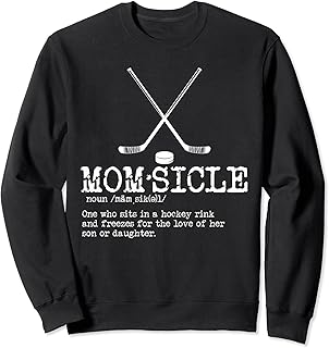 Womens Hockey Mom Momsicle Definition Mothers Day T Shirt Sweatshirt