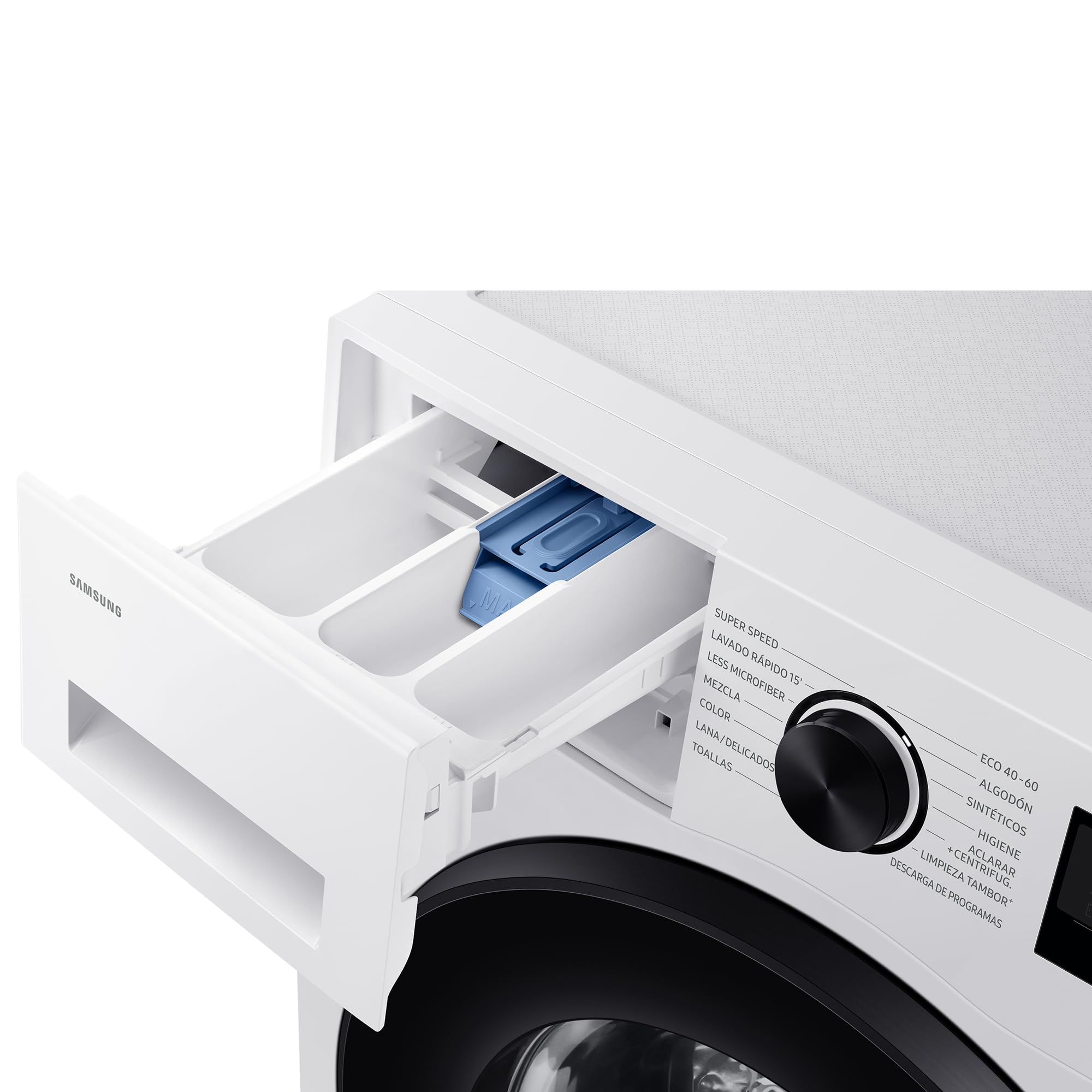 Samsung Lavadora AI con fondo reducido 8kg AI EcoBubble™ Clase A Blanca WW80FG5L32AEEC