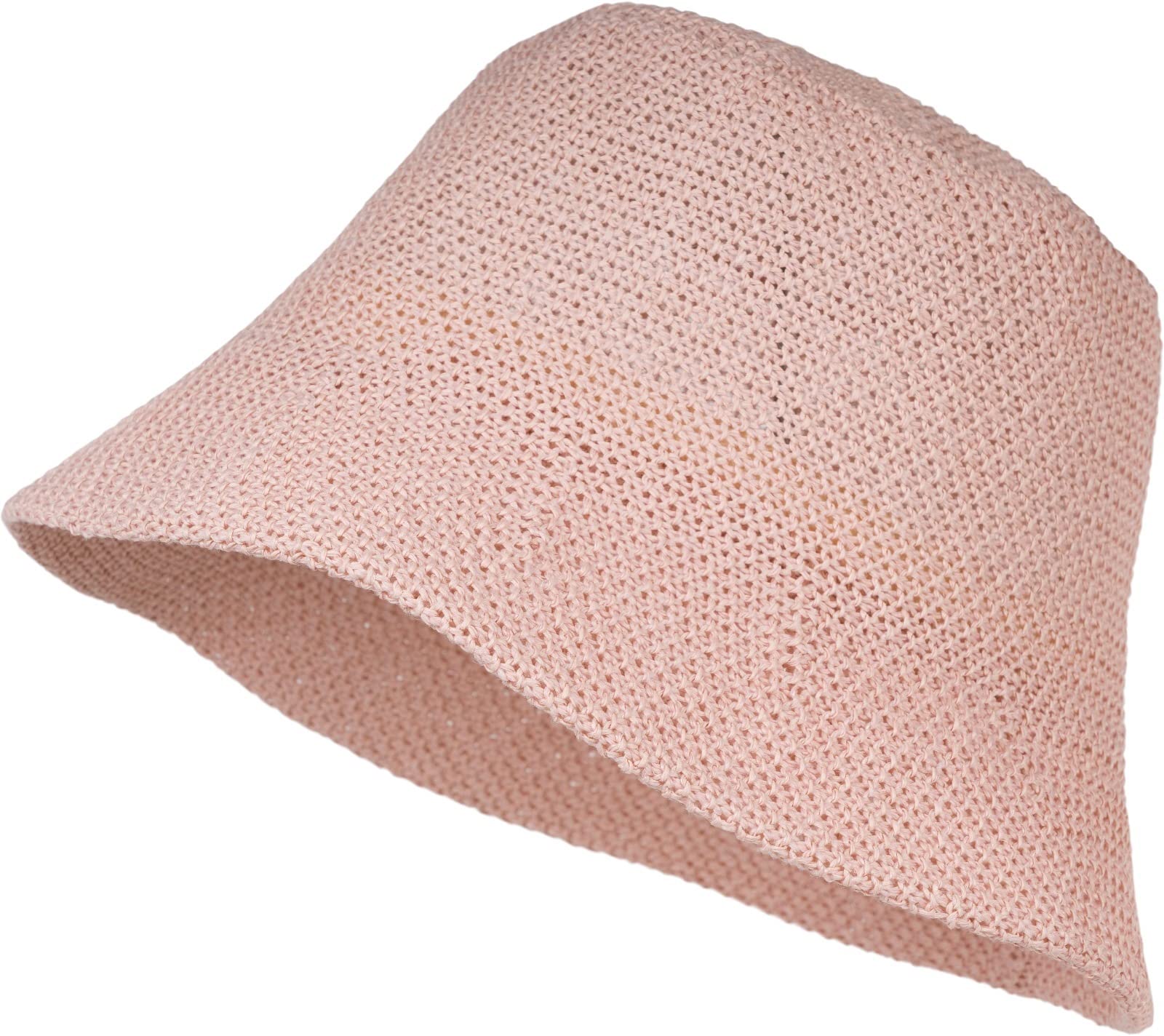 StyleBREAKER Chapeau De Pêcheur Femme En Paille De Papier Aérée Et Pliable - Bucket Hat Rose Chic Et Confortable