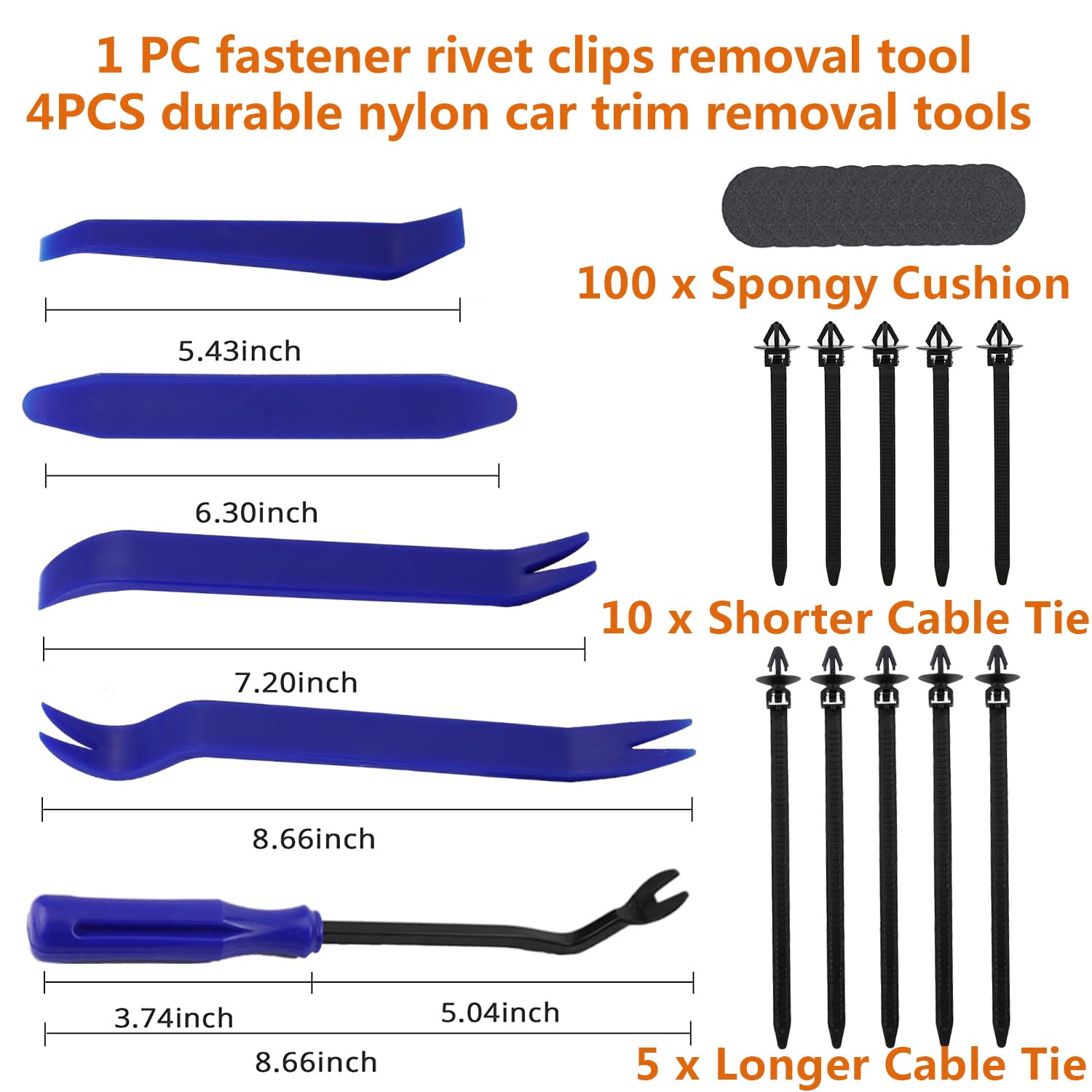 Car Push Retainer Clips Screws 1430PCS Auto Fasteners Assortment-47 Most Popular Sizes Door Panel Trim Screw Clips Nylon Bumper Fender Rivets with Fastener Remover for Ford GM Toyota Honda Chrysler