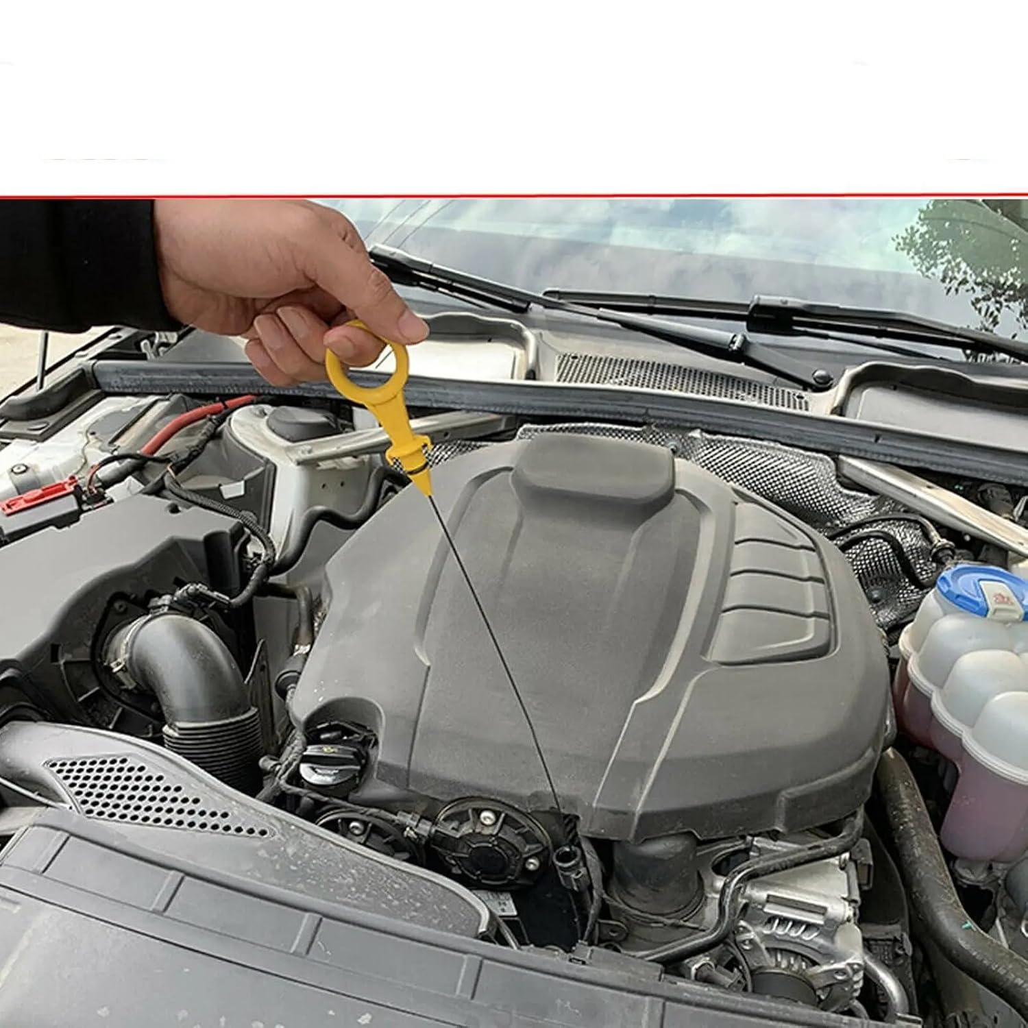 Car Oil Dipstick for A4 2009 2010 2011 2012 2013 2014 2015 2016 2017 2.0T Engine Oil Level Dipstick Measuring Tool OEM 06H115611E