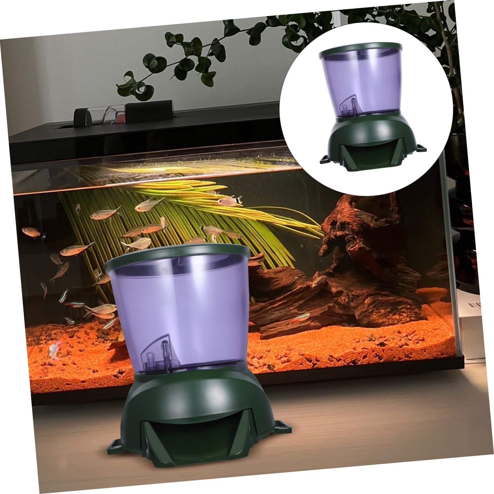 Housoutil Comedero para Peces Automático LCD Temporizado para Acuario Días De Alimentación