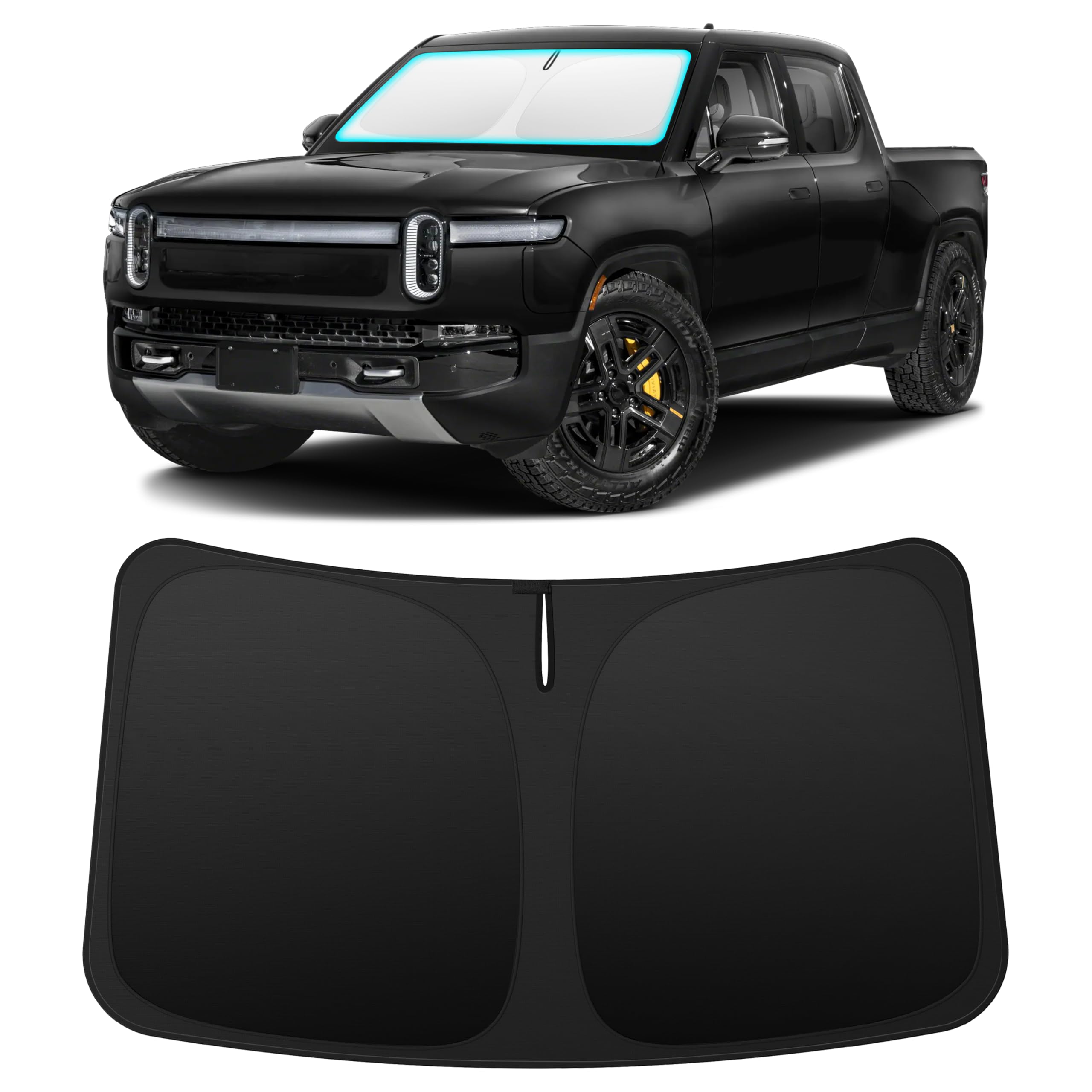 INSAUTO Custom Fit Windshield Sun Shade for Rivian R1T 2022-2026