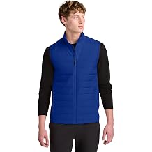 SPORT-TEK Unisex Teknical Hybrid Vest | Lightweight Insulated Zip Up Vest for Men & Women, Water Repellent, Adjustable Hem