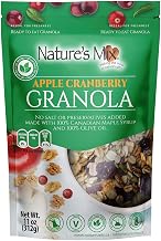Nature's Mix - Apple Cranberry Granola - Apples, Cranberries, Pumpkin Seeds - No Sugar, Salt, or Preservatives - Kosher, Vegan, Soy Free - Small