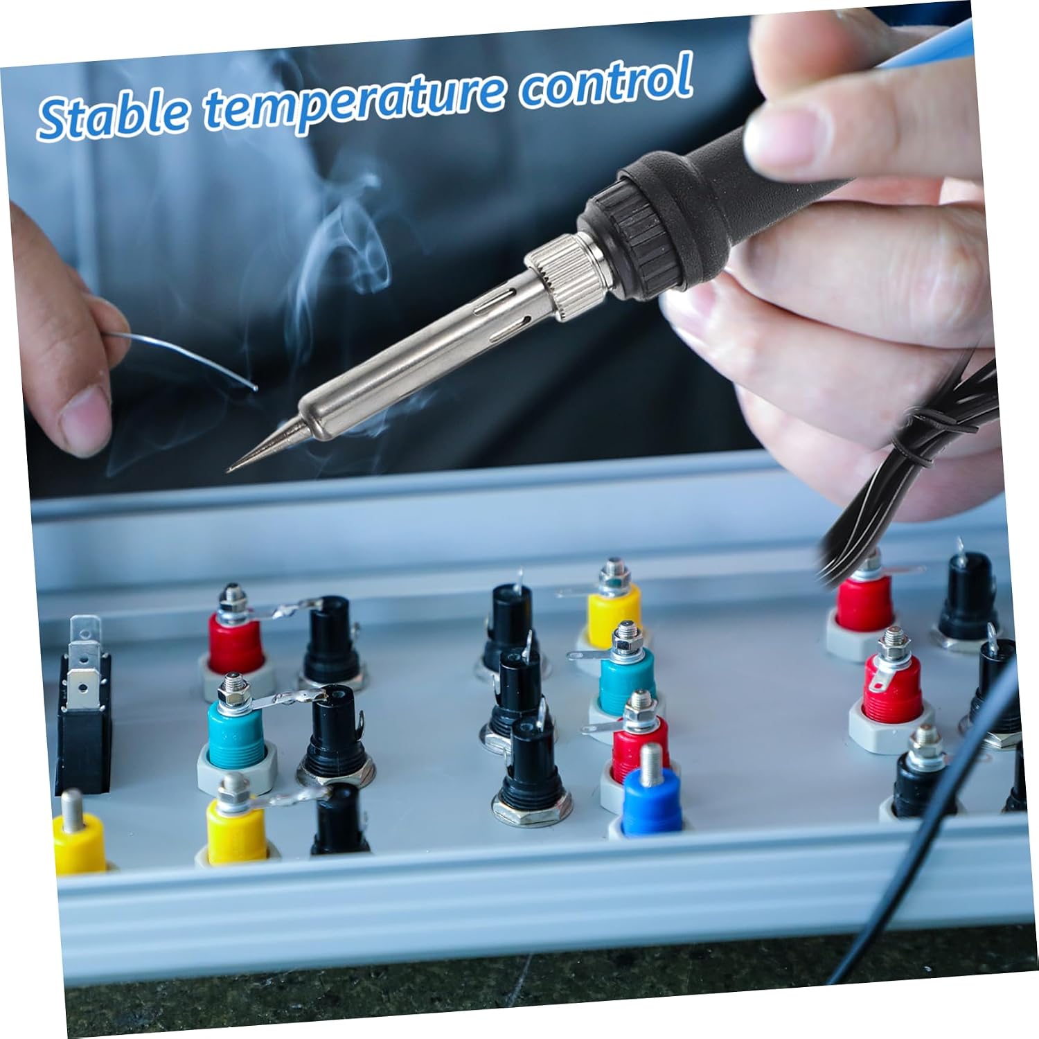 Soldering Iron Kit Temperature Controlled Soldering Station Power Output for Electronics Jewelry Repair