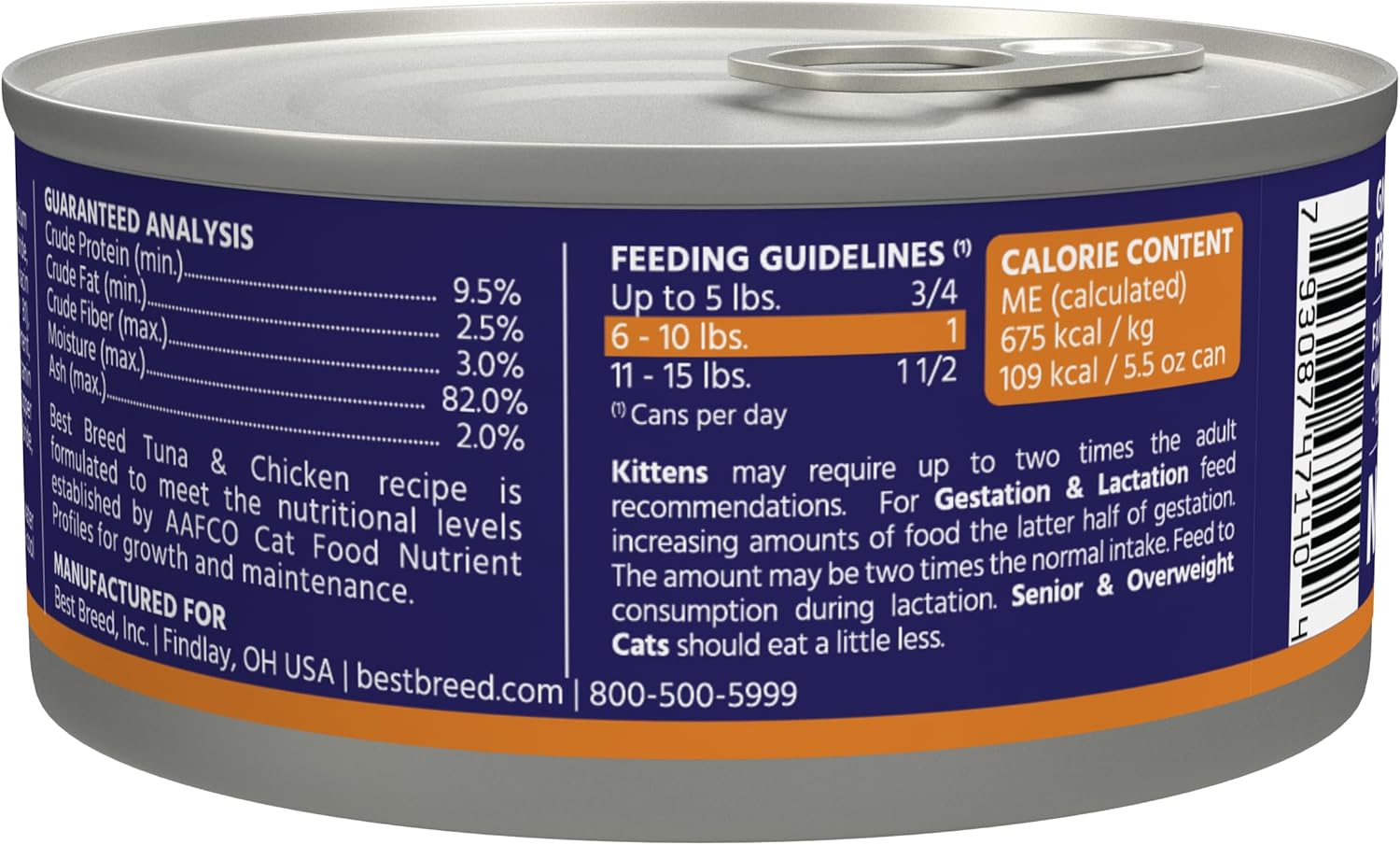 Best Breed Dr. Gary's Tuna & Chicken Canned Food for Cats - 24 x 5.5 oz.